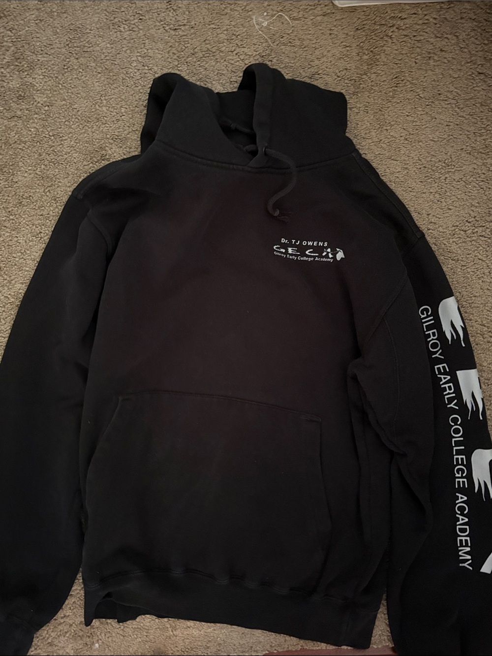 Academy Black Hooded Sweatshirt
